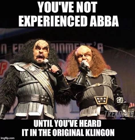 #lol #abba #music #klingon #startrek #martok #gowron #ds9 #tng #voyager #enterprise # ...