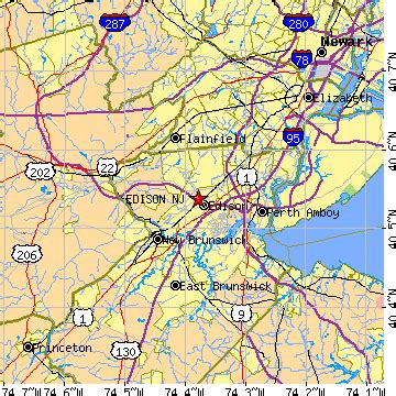 Edison, New Jersey (NJ) ~ population data, races, housing & economy