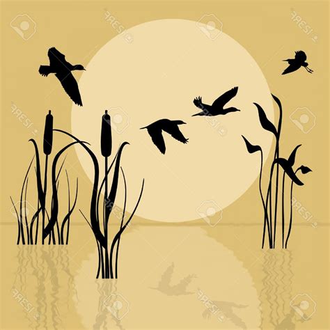 Lake Silhouette Vector at Vectorified.com | Collection of Lake ...