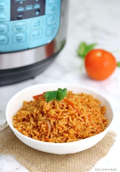 Instant Pot Jollof Rice (include Vegan Jollof rice) - Recipe Vibes