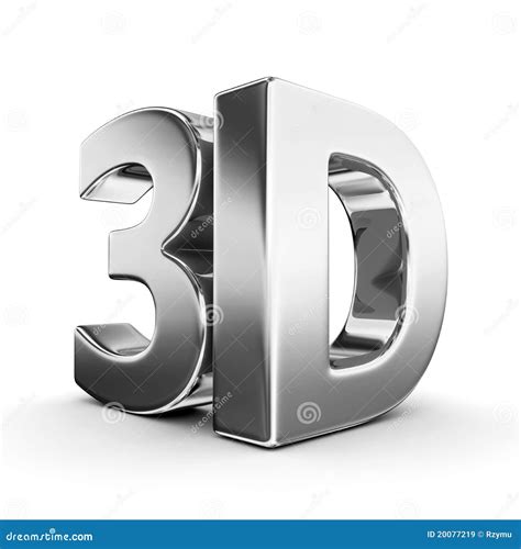 Shiny metallic 3d word stock illustration. Image of font - 20077219