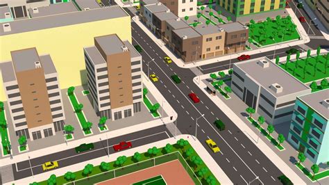 Simple City - 3D Model by Hovak