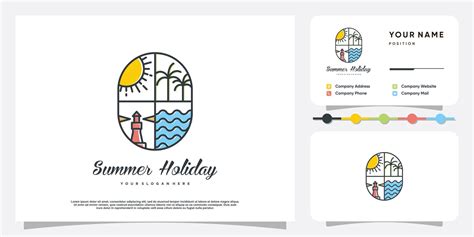 Holiday logo design with modern creative style Premium Vector 9364001 Vector Art at Vecteezy