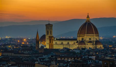 Florence at Sunset, Italy HD wallpaper