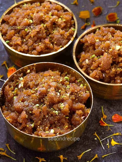 Instant Moong dal halwa - easy recipe - SecondRecipe