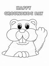 Groundhog Day Coloring Pages sketch template