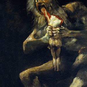 Goya Saturn Devouring His Son, Grim Gothic Art, Greek Mythology Poster ...