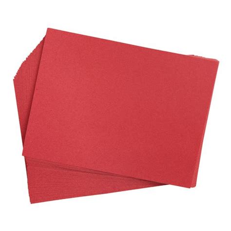 Holiday Red 9" x 12" Heavyweight Construction Paper Pack - 50 Sheets ...