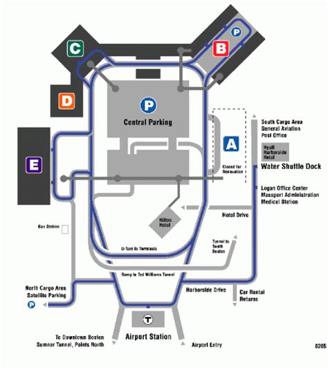 Boston-General Edward Lawrence Logan International Airport Map - Boston-General Edward Lawrence ...