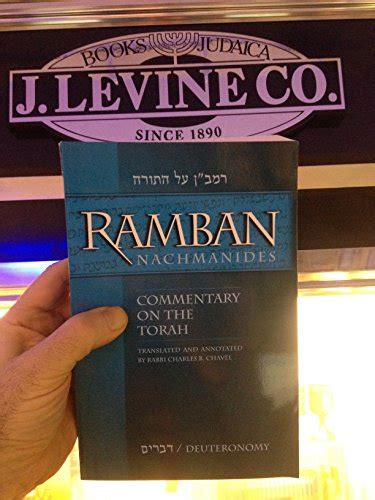 Ramban Nachmanides Commentary Torah by Chavel Charles - AbeBooks