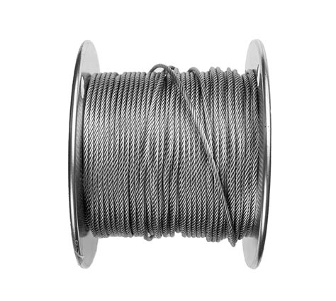 3/32" Stainless Steel Grade 7x7 Grade 304 Aircraft Cable Wire Rope - 1000 ft - Walmart.com