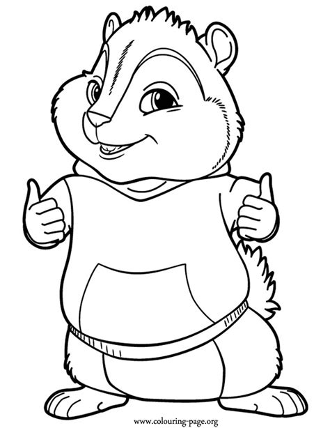 Alvin and the Chipmunks Drawings - Free Printable Coloring Pages