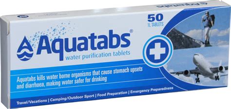 Aquatabs Water Purification Tablets, 50 pack - Boreal Ventures Canada