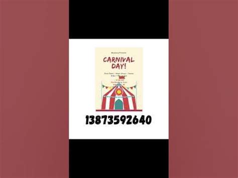 carnival decal codes #bloxburg #roblox #robloxbloxburg - YouTube