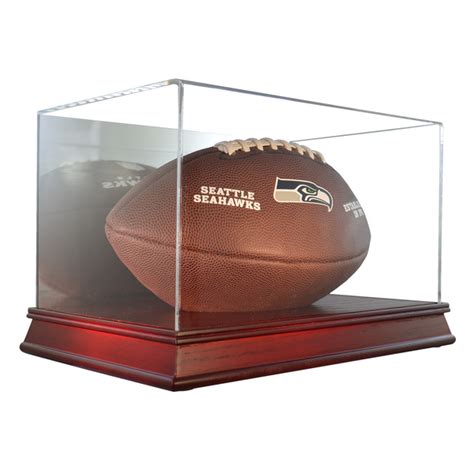 Football Cherry Wood Base Display Case | Free Shipping Store Wide ...