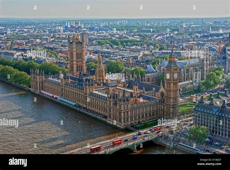 Houses of Parliament, view from London Eye, London, UK Stock Photo - Alamy