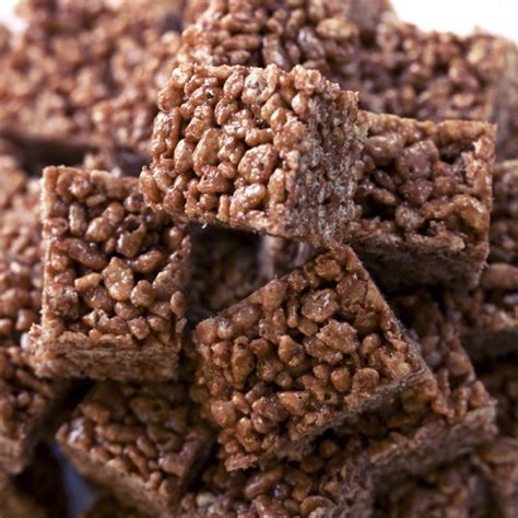 Cocoa crispy treats | Chocolate rice crispy treats, Chocolate rice ...