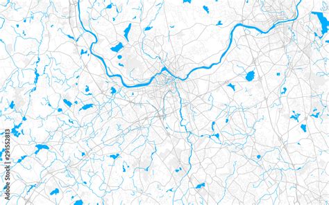 Rich detailed vector map of Lowell, Massachusetts, USA Stock Vector ...