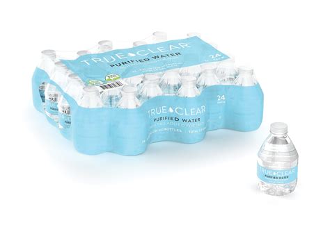 True Clear Purified Bottled Water 8 fl oz. Bottles TC54595 - Walmart.com - Walmart.com