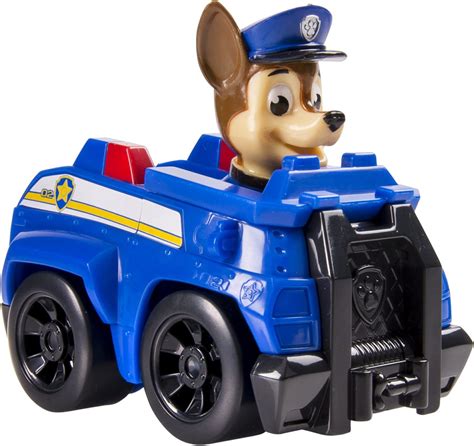 Paw Patrol Rescue Racers - Chase - Blue Squad Car w/ Working Wheels ...