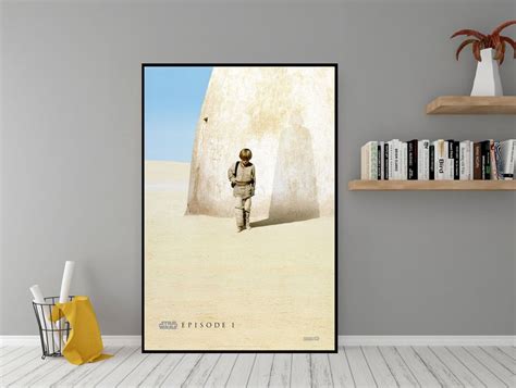 Star Wars Episode 1 Movie Poster - Wall Art - Room Decor - Star Wars ...