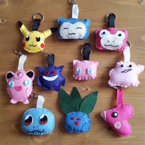 Assorted Pokemon Plush Keyring