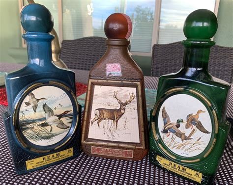 Three J.lockhart Jim Beam Canisters/ Bourbon Whiskey Mallard - Etsy