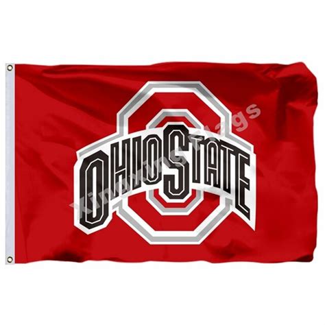 Ohio State Buckeyes Flag 3ft X 5ft Polyester NCAA Banner Ohio State ...