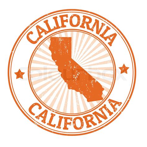 California stamp | Stock vector | Colourbox