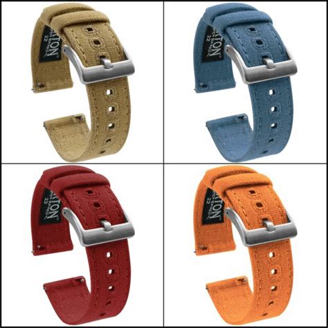 BARTON Watch Bands - Canvas Quick Release Watch Straps 18, 19, 20, 21 ...