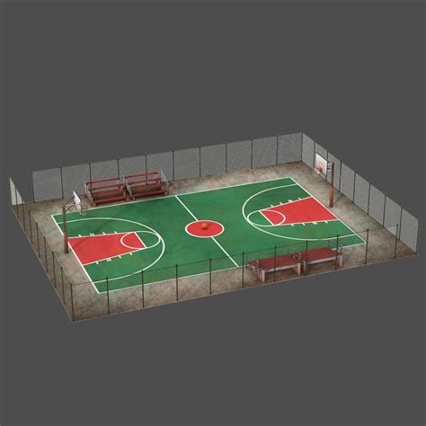 Basketball Court 3D model | CGTrader