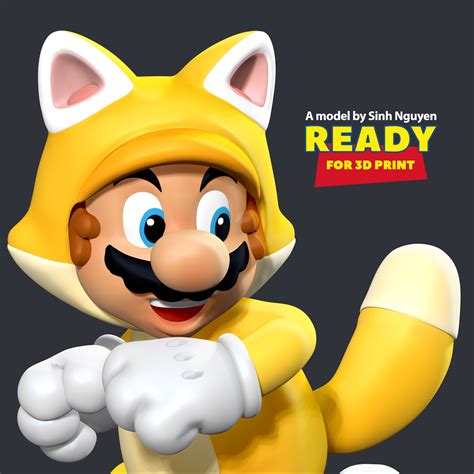 3D file Cat Mario・3D print design to download・Cults