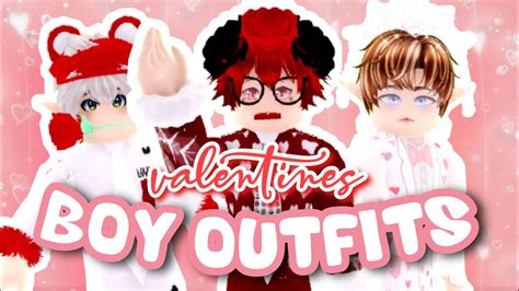 5 BOY OUTFITS for VALENTINES! 🌹 Royale High Lookbook - YouTube