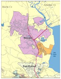 Novato Digital Vector Maps - Download Editable Illustrator & PDF Vector ...