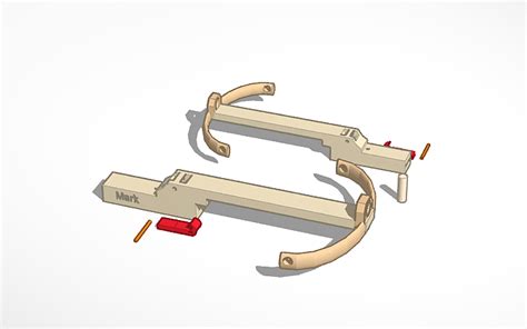 3D design Rubber band Crossbow - Tinkercad