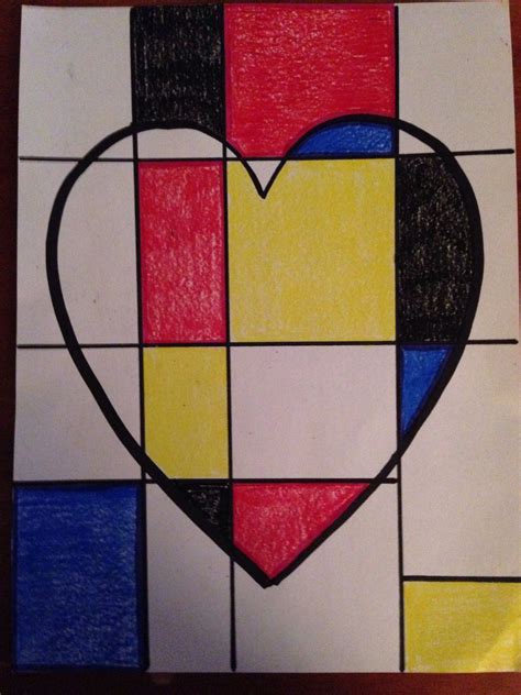 Elementary art projects, Mondrian art, Elementary art