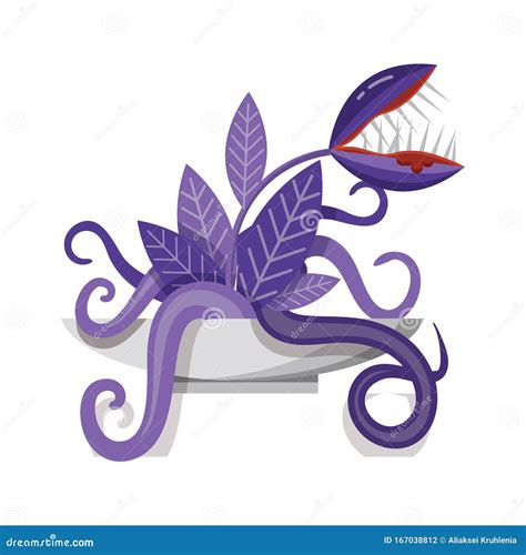 Venus Flytrap Carnivorous Plant Monster Flat Icon Stock Vector - Illustration of flat, monster ...