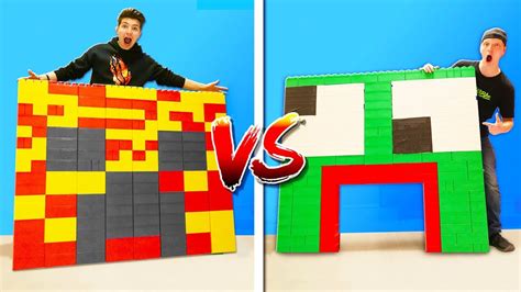 PRESTON vs UNSPEAKABLE LEGO HOUSE BATTLE! - YouTube