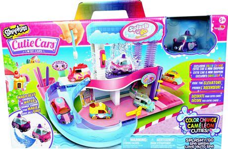 Cutie Cars Cutie Car Shopkins S3 Spa Wash Playset - Splash ‘N’ Go Spa ...