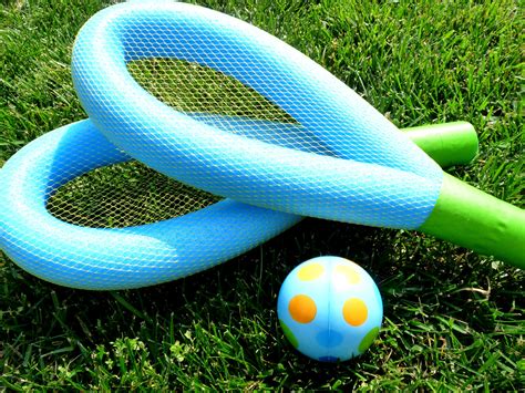 Make a Pool Noodle Racquet Ball Game - Ziggity Zoom Family