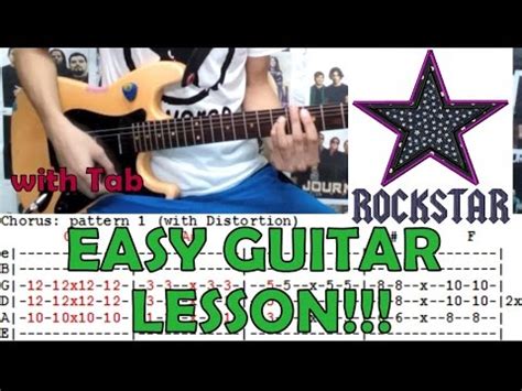 Rockstar - Nickelback (Complete Guitar Lesson/Cover)with Chords and Tab ...