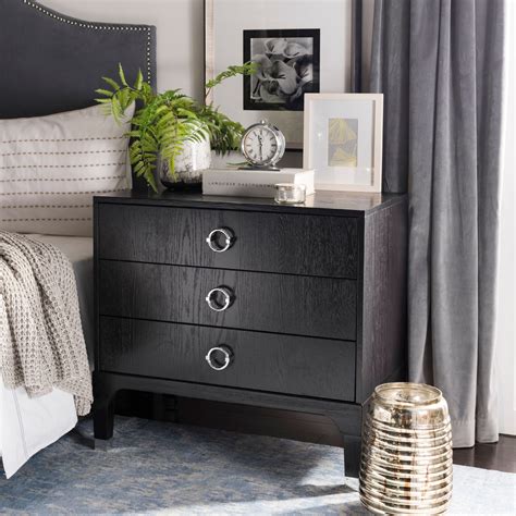 Safavieh Lorna 3-Drawer Contemporary Night Stand - Walmart.com