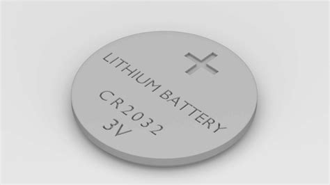 Coin Cell Battery - 3D Model by unos