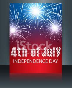 Beautiful American Flag Template 4th Of July Celebration Brochur Stock Vector | Royalty-Free ...