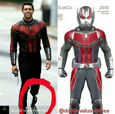 A closer look at the new Ant-Man suit worn by stunt double. | Marvel ...