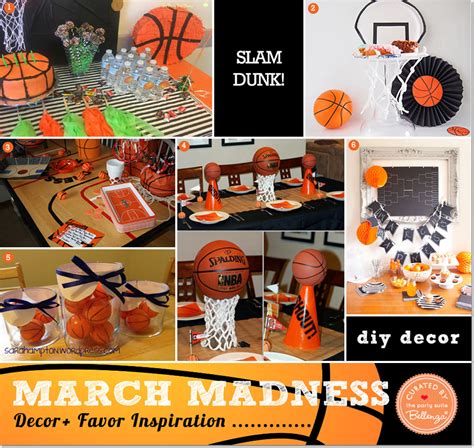 DIY March Madness Themed Party Decorations and Favors