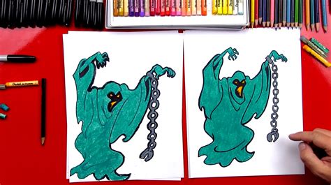 How To Draw A Phantom Ghost From Scooby Doo