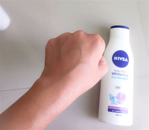 Nivea body lotion Whitening Cool Sensation review | MakeupAndSmiles