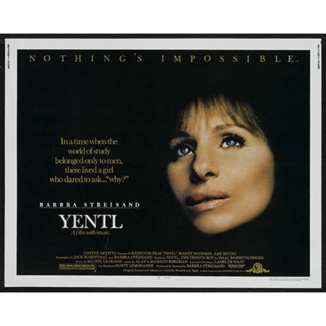 Yentl - movie POSTER (Half Sheet Style A) (22" x 28") (1983) - Walmart.com - Walmart.com