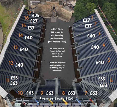 Edinburgh Tattoo Seating Plan With Rows - Wiki Tattoo